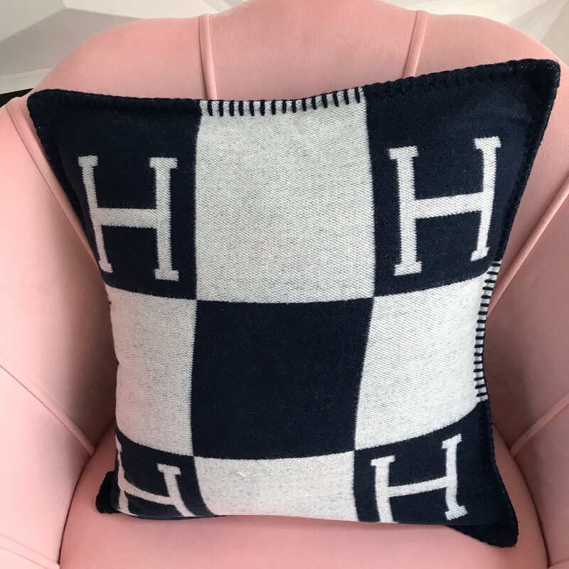 Hisana Throw Pillow Case -  Navy