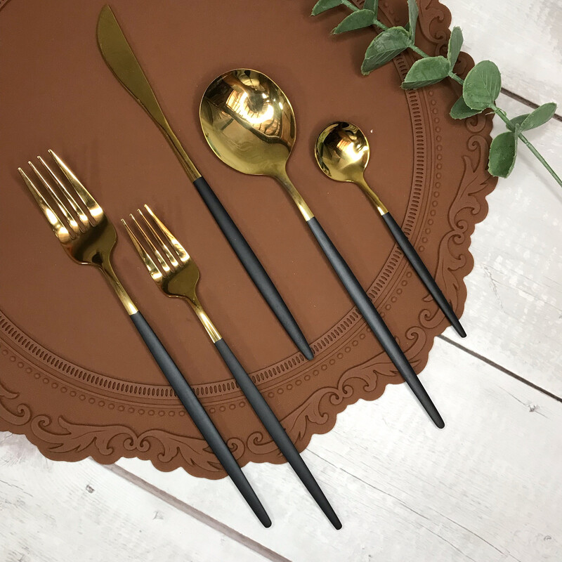 Jurietta 20pc Cutlery Set - Black