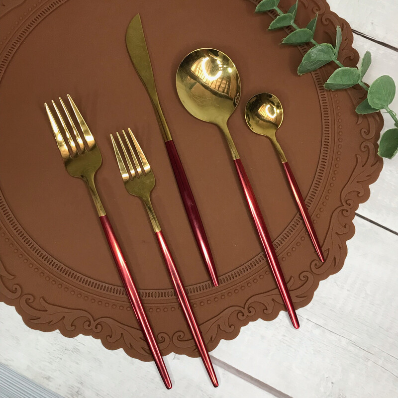 Jurietta 20pc Cutlery Set - Red