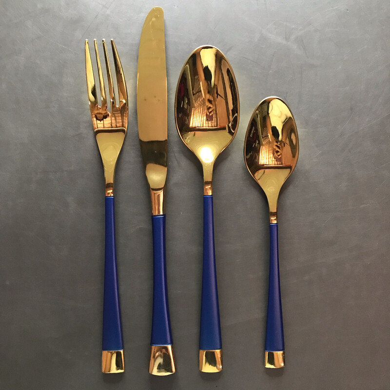 Juni 16pc Set - Gold/Blue