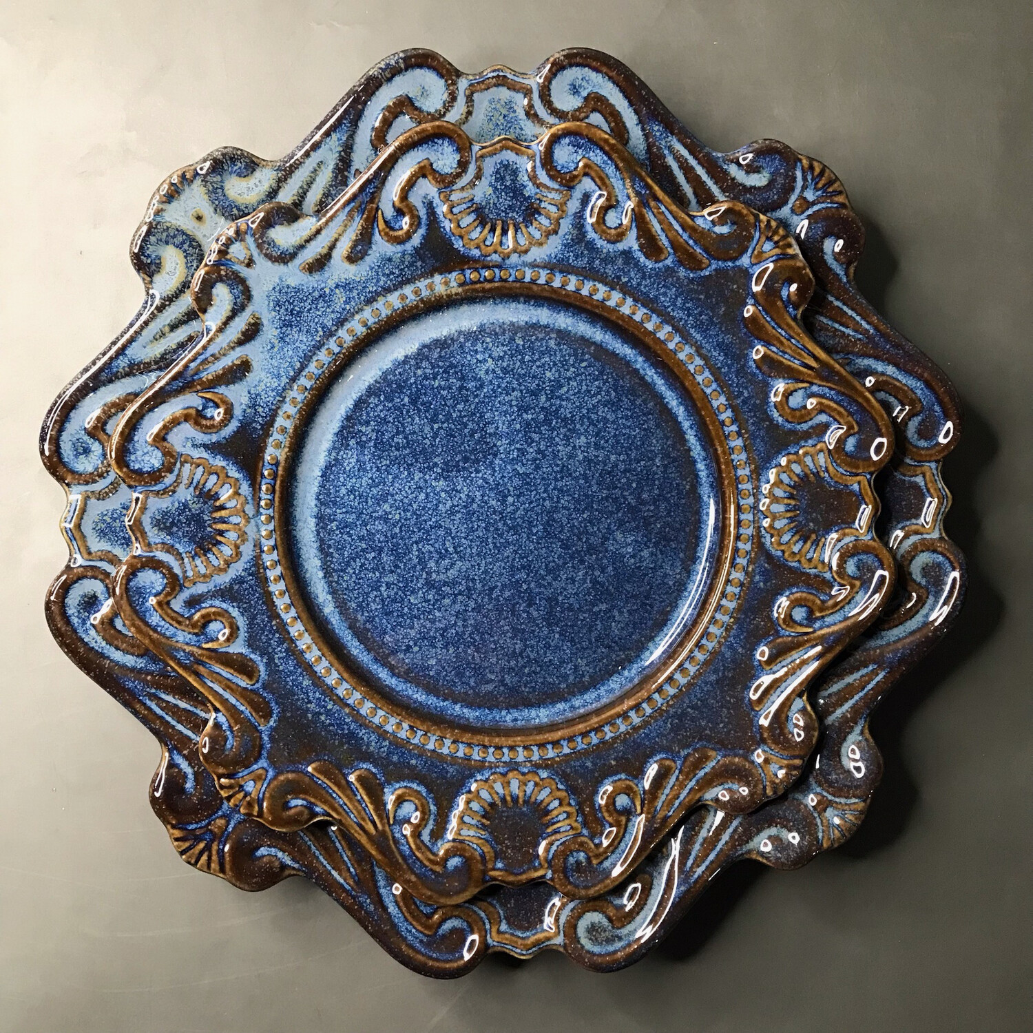 Inori 2pc Plate - Blue
