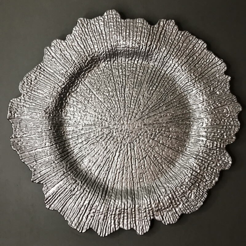 Chimi Plastic Charger - Silver