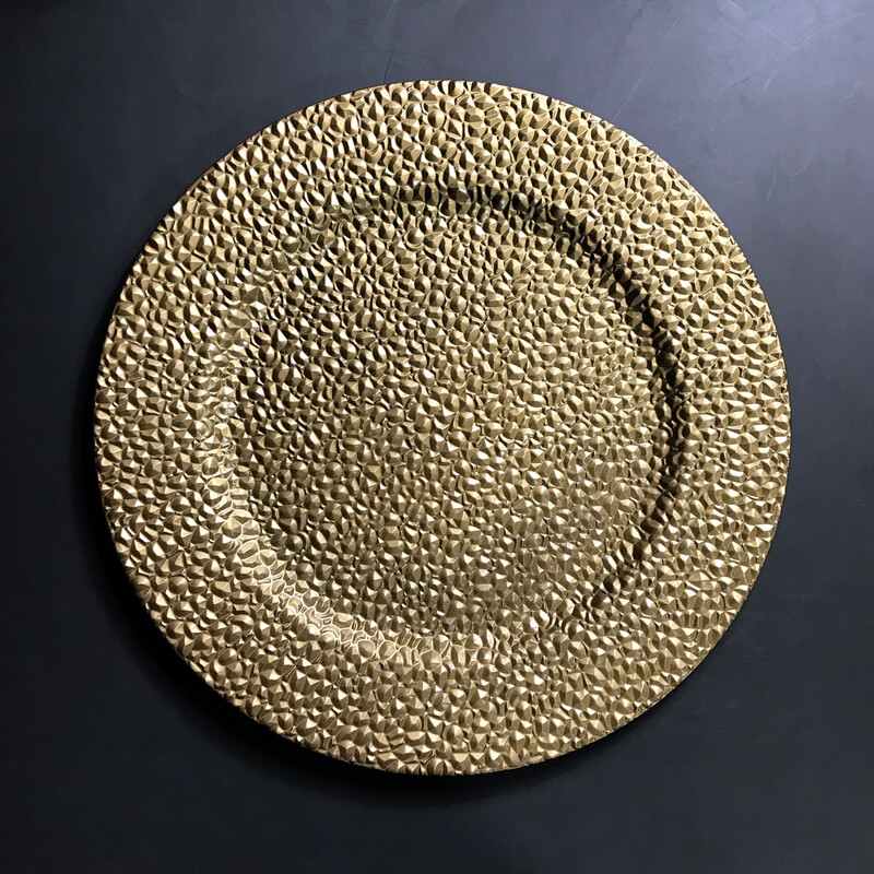 Erisa Plastic Plate Charger - Gold
