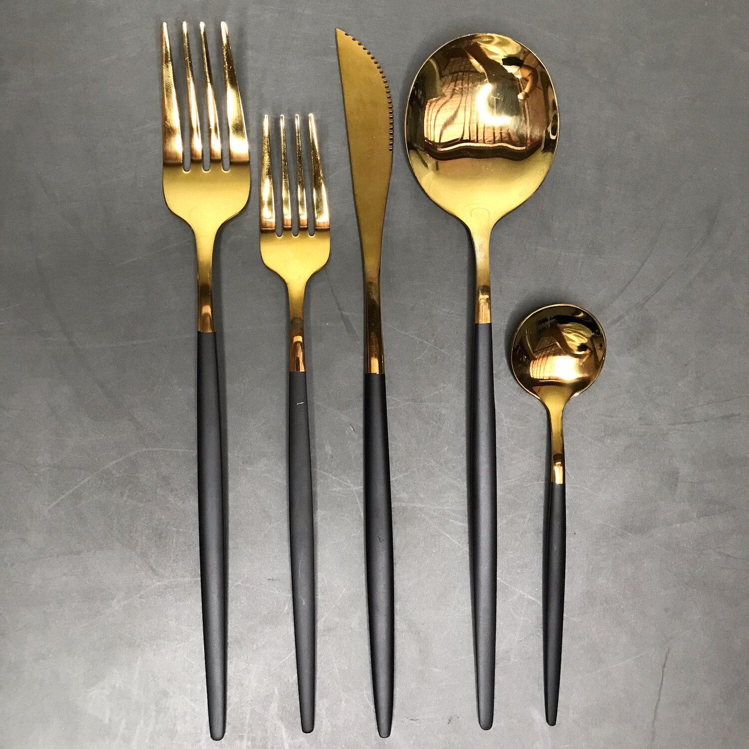 Jurietta 20pc Cutlery Set - Black