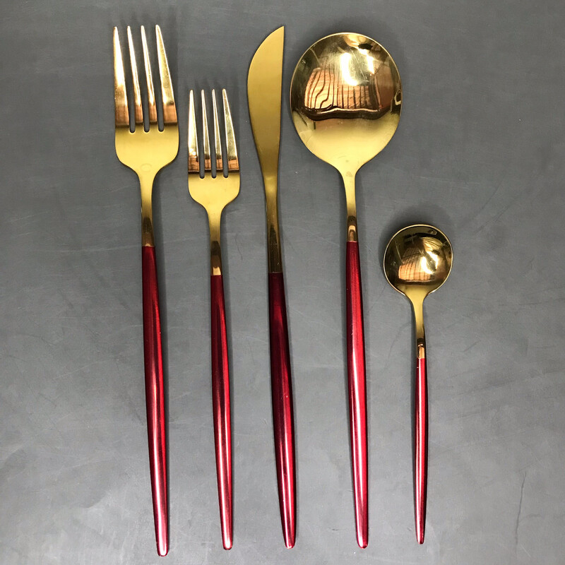 Jurietta 20pc Cutlery Set - Red