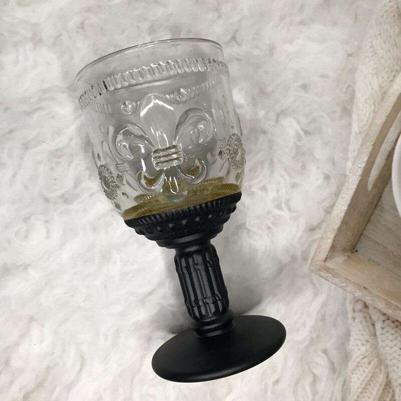 Haruse Goblet - Clear/Black