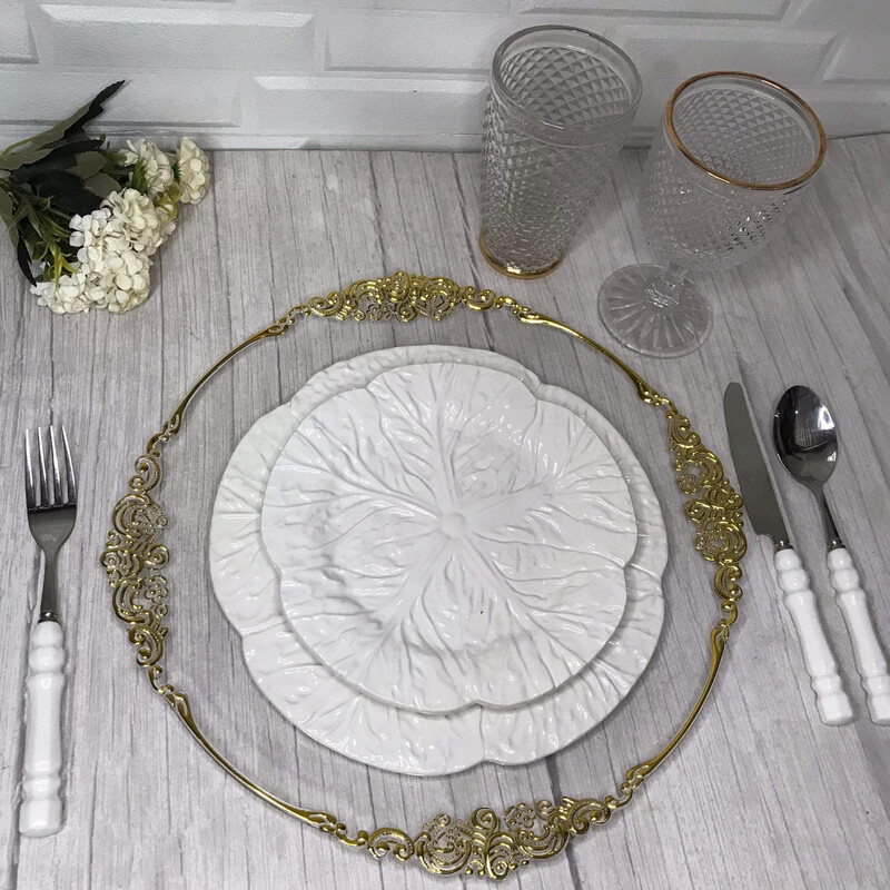 Yasai 2pc Plate Set - White