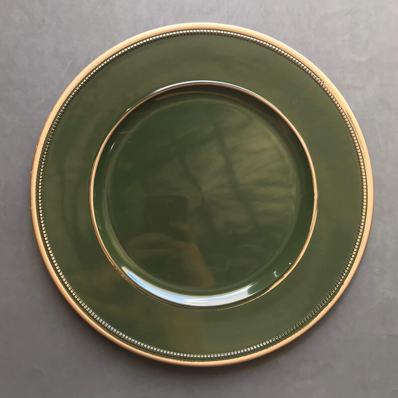 Serina Plastic Charger - Green