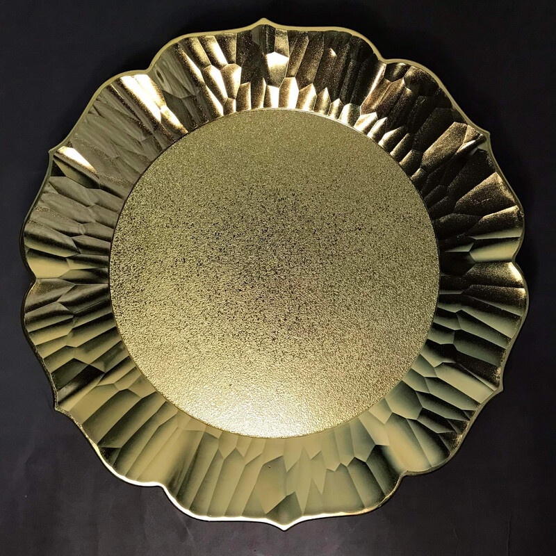 Wami Plastic Plate Charger - Gold