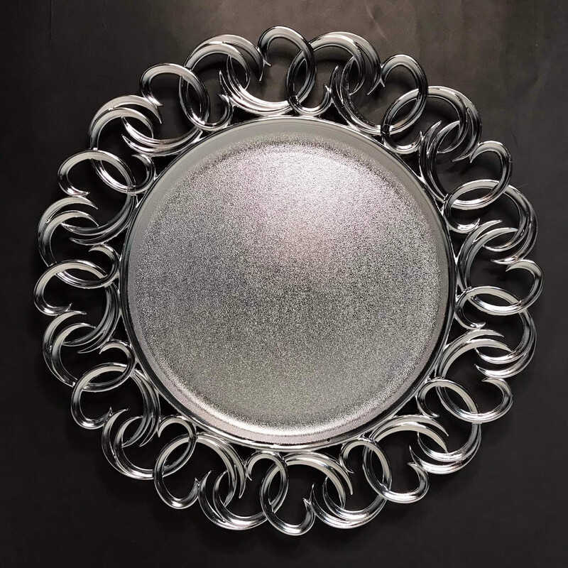 Michie Plastic Plate Charger - Silver