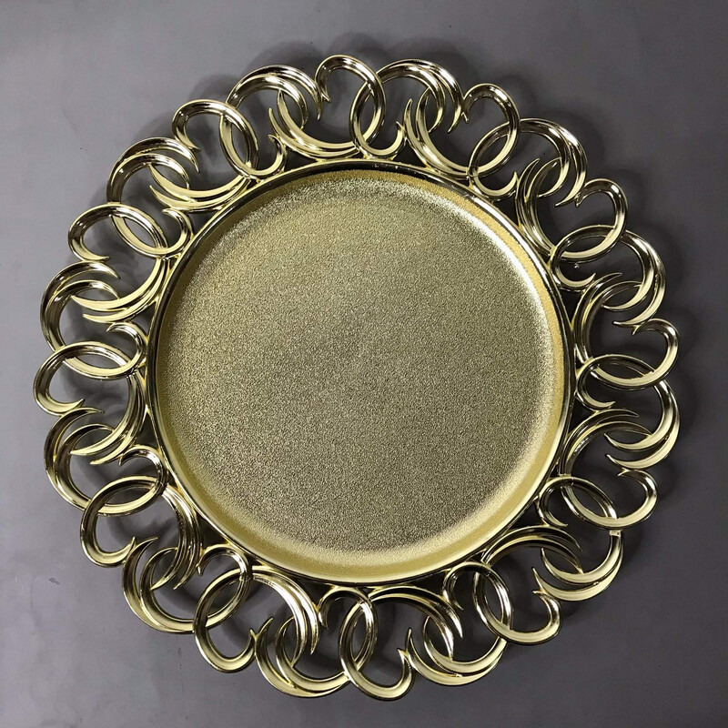 Michie Plastic Plate Charger - Gold