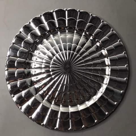Mayuki Plastic Plate Charger - Silver