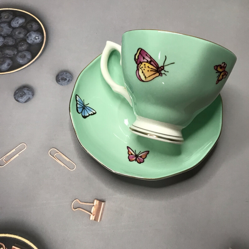 Kumi 2pc Teacup Set Green