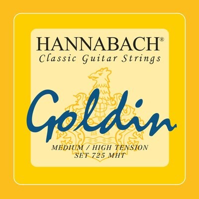 Hannabach Struny pro Klasickou kytaru Serie 725 Medium/High Tension Goldin