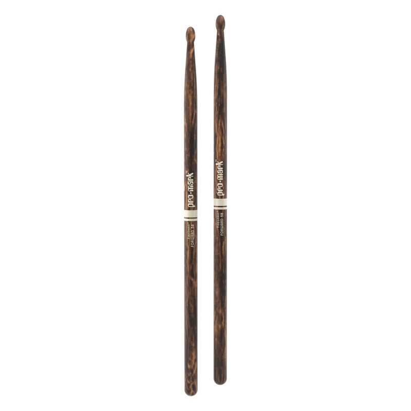 ProMark Classic Forward 5B FireGrain Hickory Drumstick, Oval Wood Tip