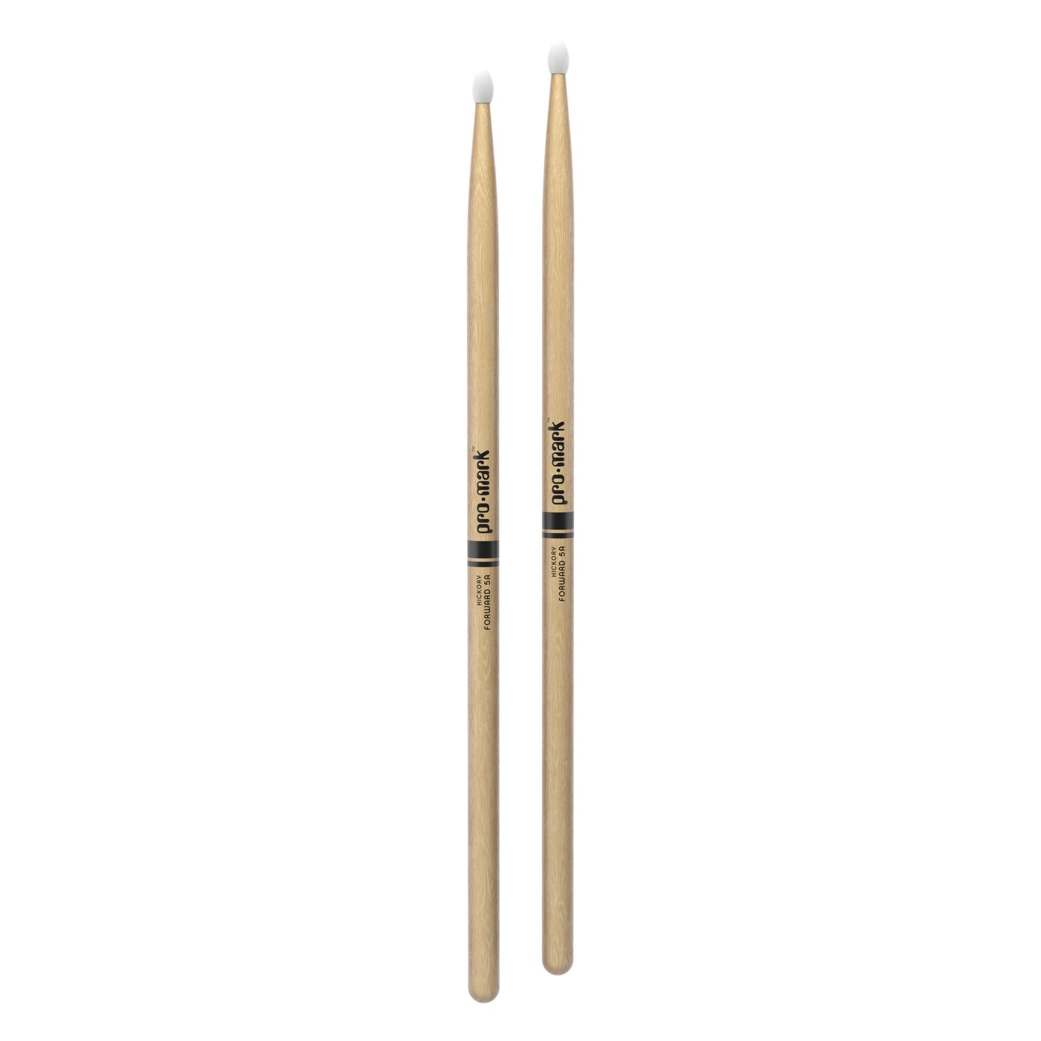 ProMark Classic Forward 5A Hickory Drumstick, Oval Nylon Tip