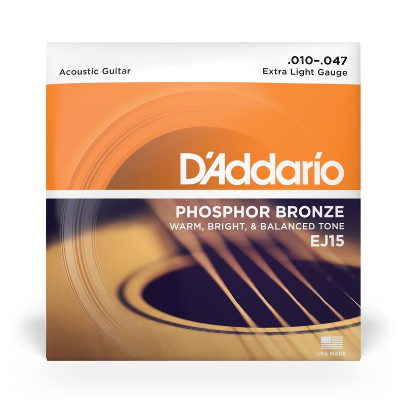 10-47 Extra Light, Phosphor Bronze Acoustic Guitar Strings