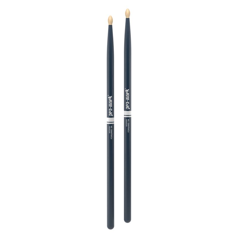 ProMark Classic Forward 5A Painted Blue Hickory Drumstick, Oval Wood Tip
