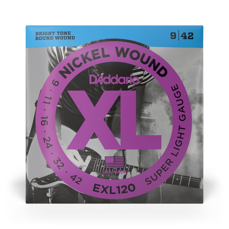 09-42 Super Light, XL Nickel Electric Guitar Strings EXL120
