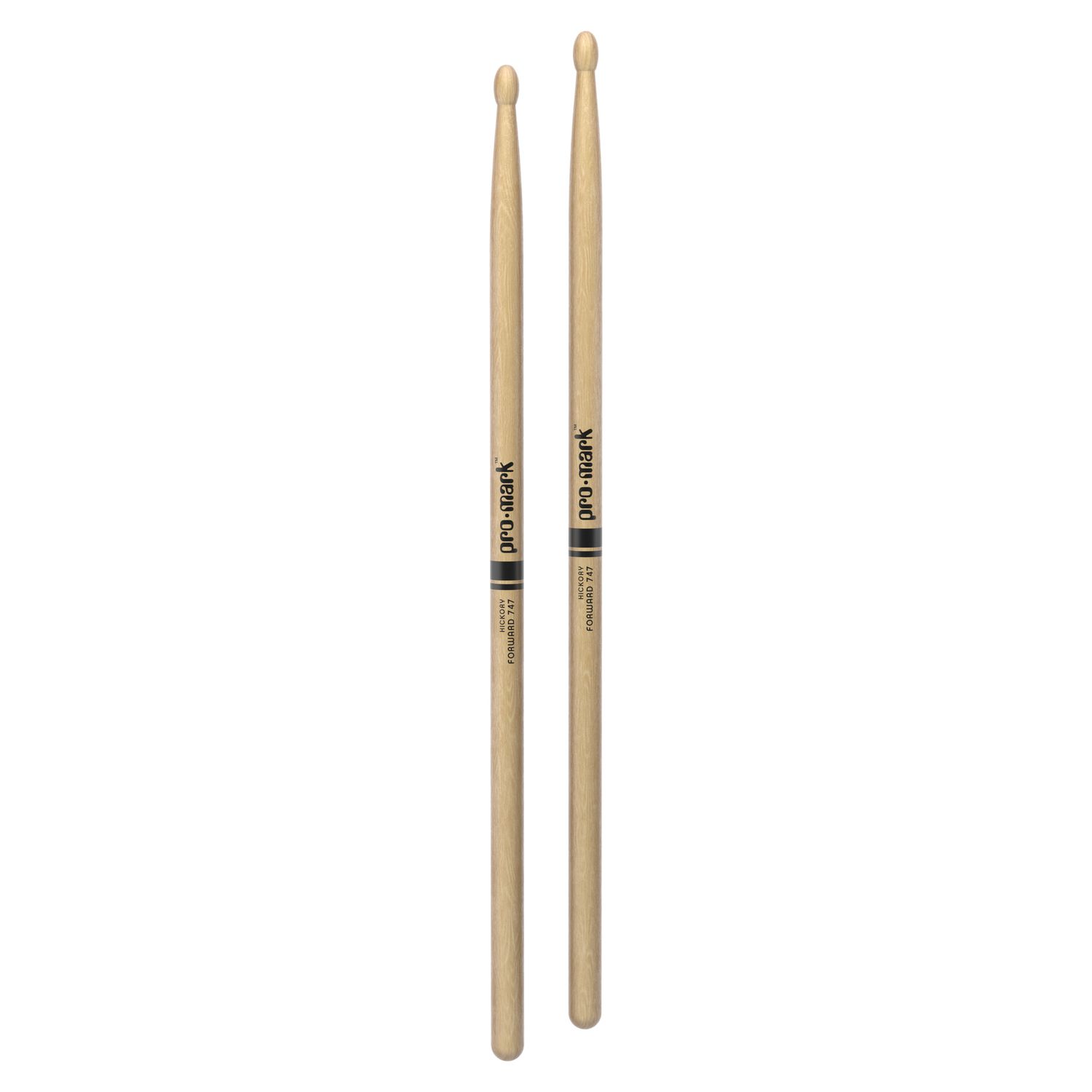 ProMark Classic Forward 747 Hickory Drumstick, Oval Wood Tip