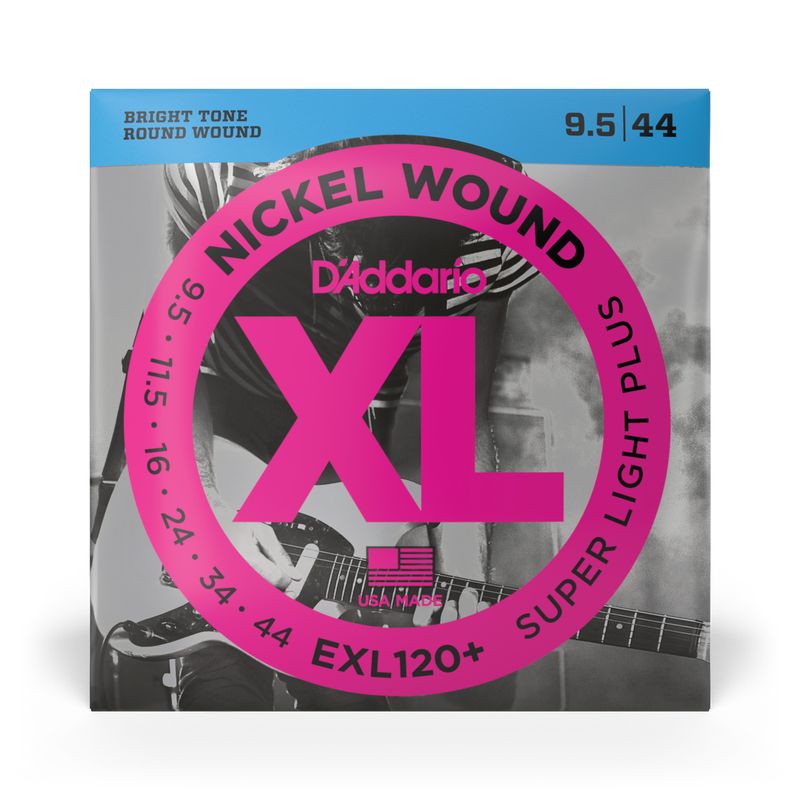 9.5-44 Super Light Plus, XL Nickel Electric Guitar Strings EXL120+