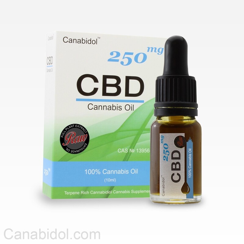 Canabidol CBD Oil 250mg Raw (10ml)