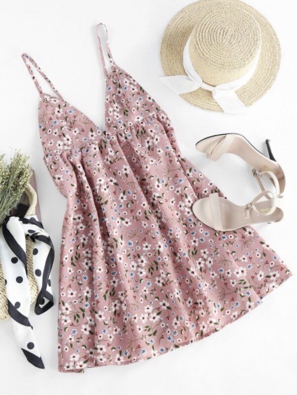 Open Back Mini Dress