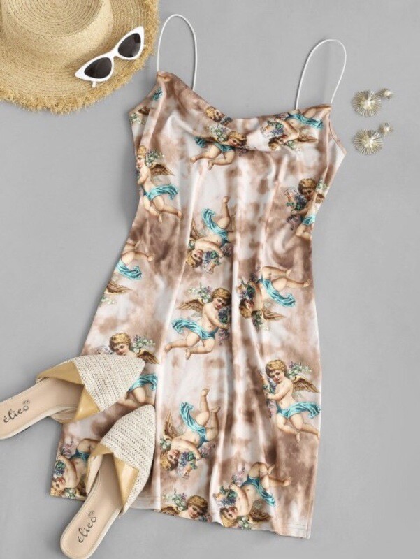 Cherub Angels Slit Bodycon Dress