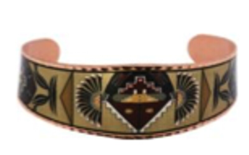All Copper Bracelet Hand Made Apache Art