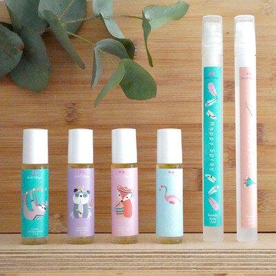 Woodlands Baby Essential oil Rollers and Spray