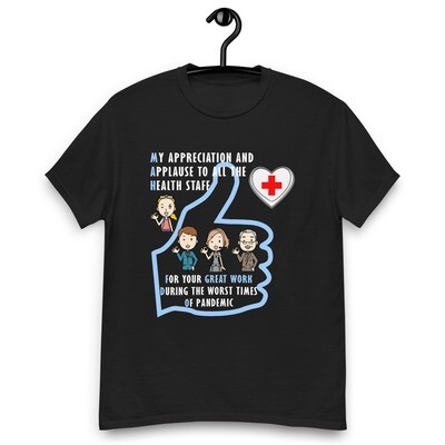 Camiseta negra/ Black T-shirt "Appreciation to Health Staff"