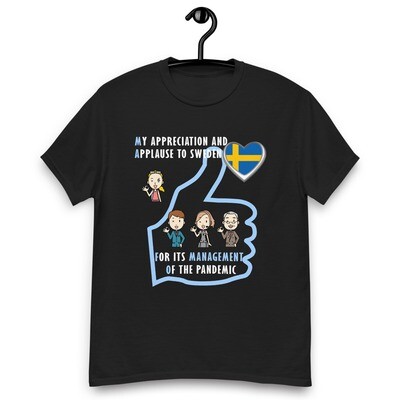 Camiseta negra/ Black T-shirt" Appreciation to Sweden"