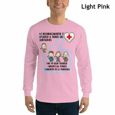 Camiseta manga larga / Long-sleeved T-shirt "Reconocimiento a Sanitarios" - Light Line