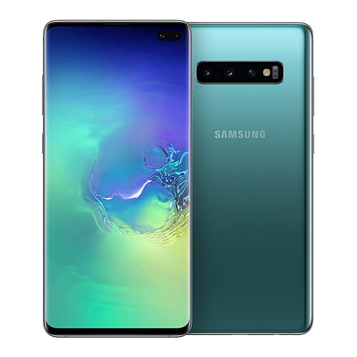 Sim Free Samsung Galaxy S10 Plus 128GB Unlocked Mobile Phone - Prism Green