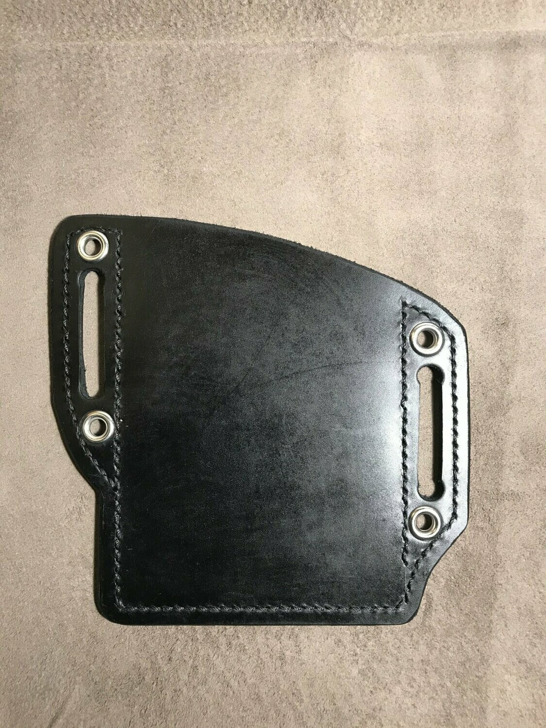 Tough Enough phone pouch-silver eyelets-LEFT