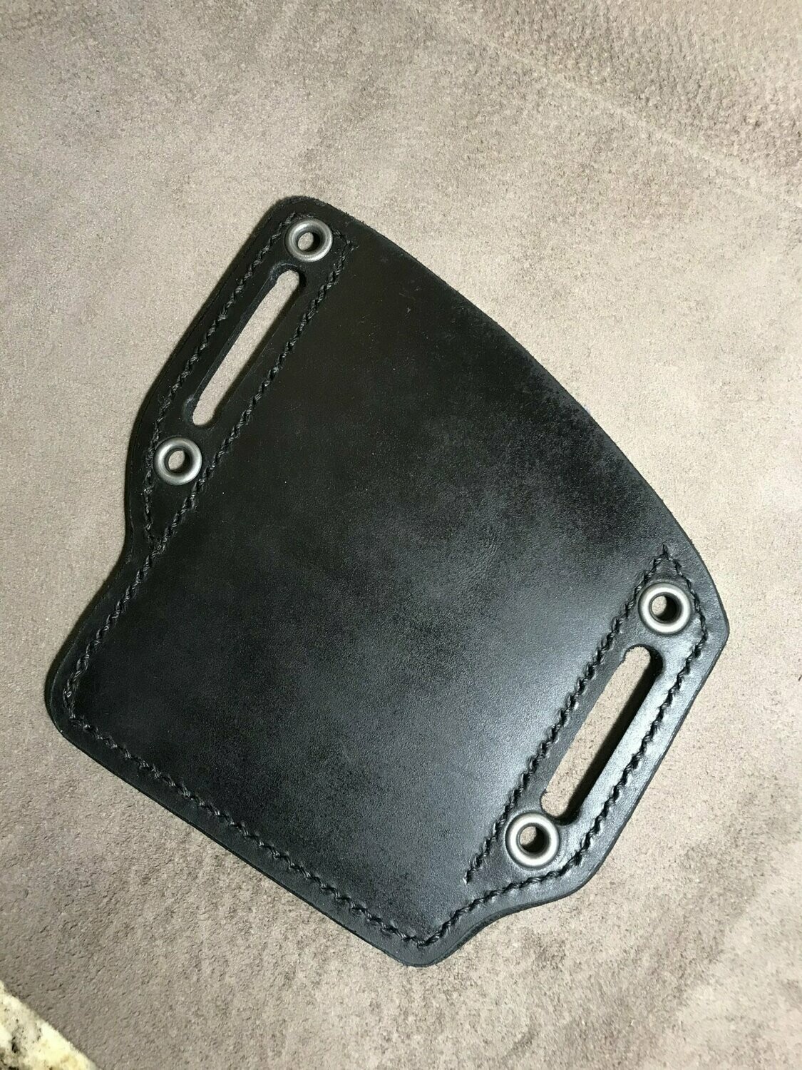 Tough enough phone pouch-Antiqued silver eyelets-LEFT