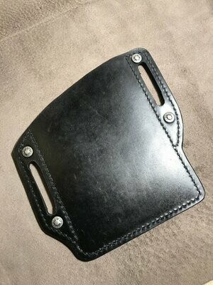 Tough enough phone pouch-antiqued silver rapid rivets-RIGHT