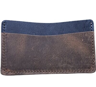 Cash & Card Carry "Rustic brown and denim"