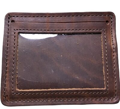 Cash & Card Carry w/ID Window "Rustic Brown"