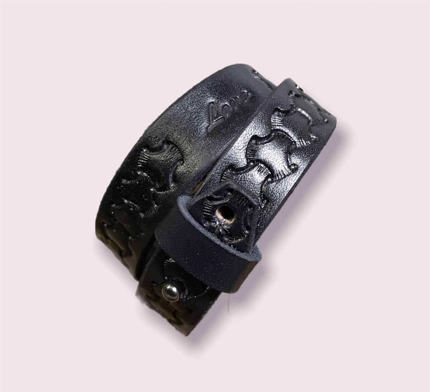Tough Love Double Wrap Strap without skulls-Mens