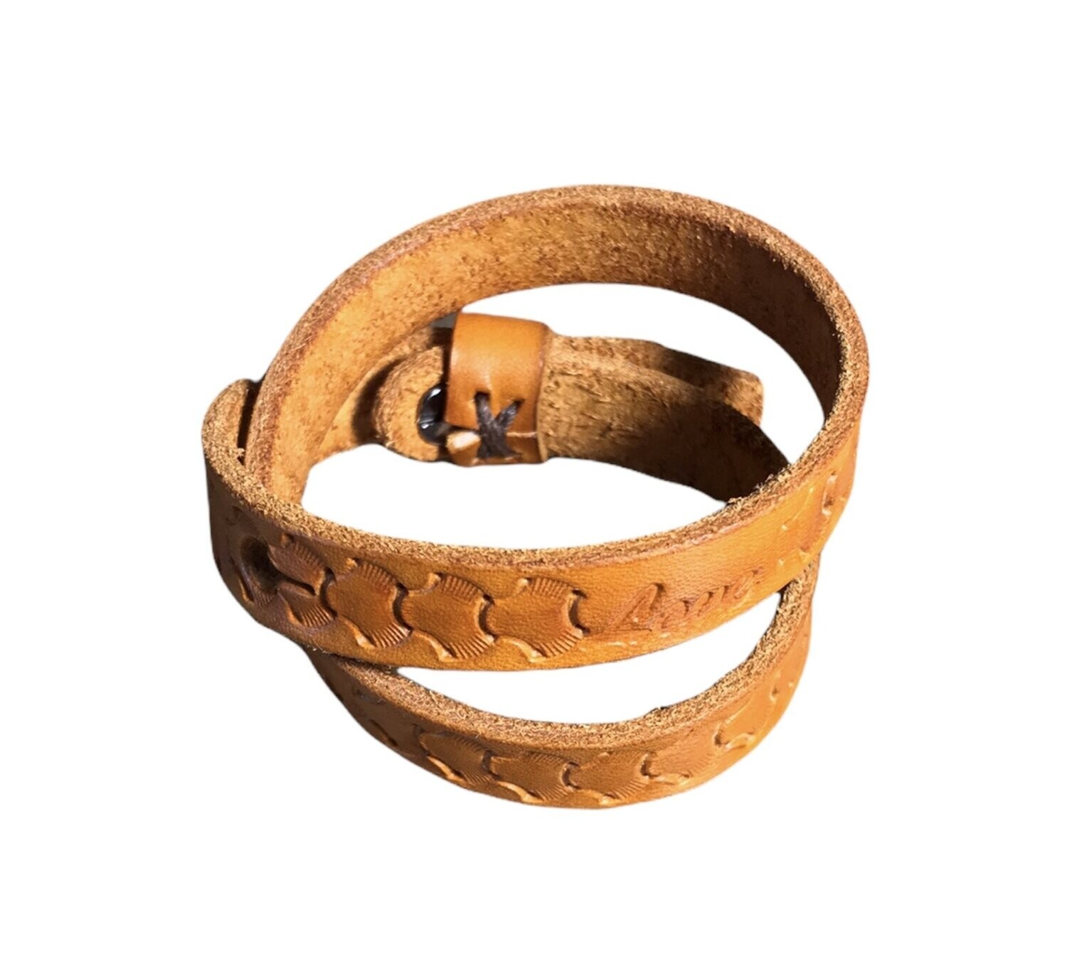 Tough Love Wrap Strap tan without skulls-Womens