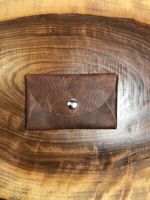 Pocket wallet-Textured brown