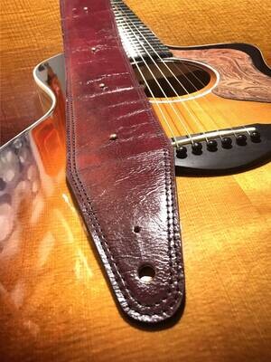 Vintage Oxblood 3 Guitar strap