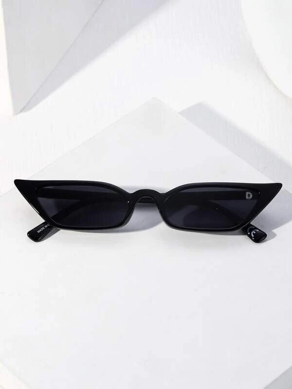 Marxist worry Have a picnic Óculos de sol com lentes a gato pretas
