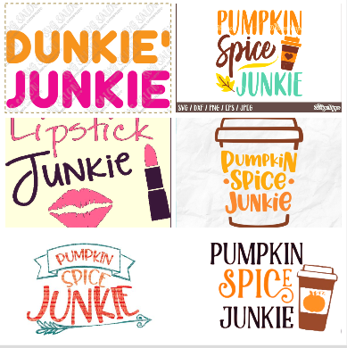 dunkie junkie svg / png big pack