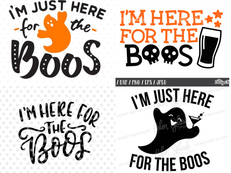 Here For the boos Svg pack