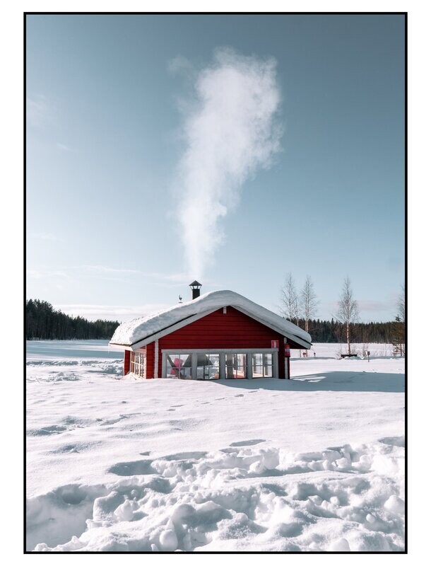 Poster | Schneehütte | Schnee | Weihnachten