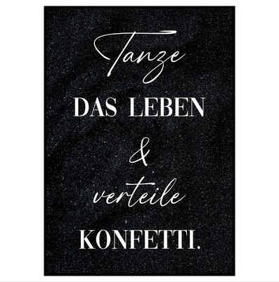 Poster "Tanze dein Leben", verschiedene Größen