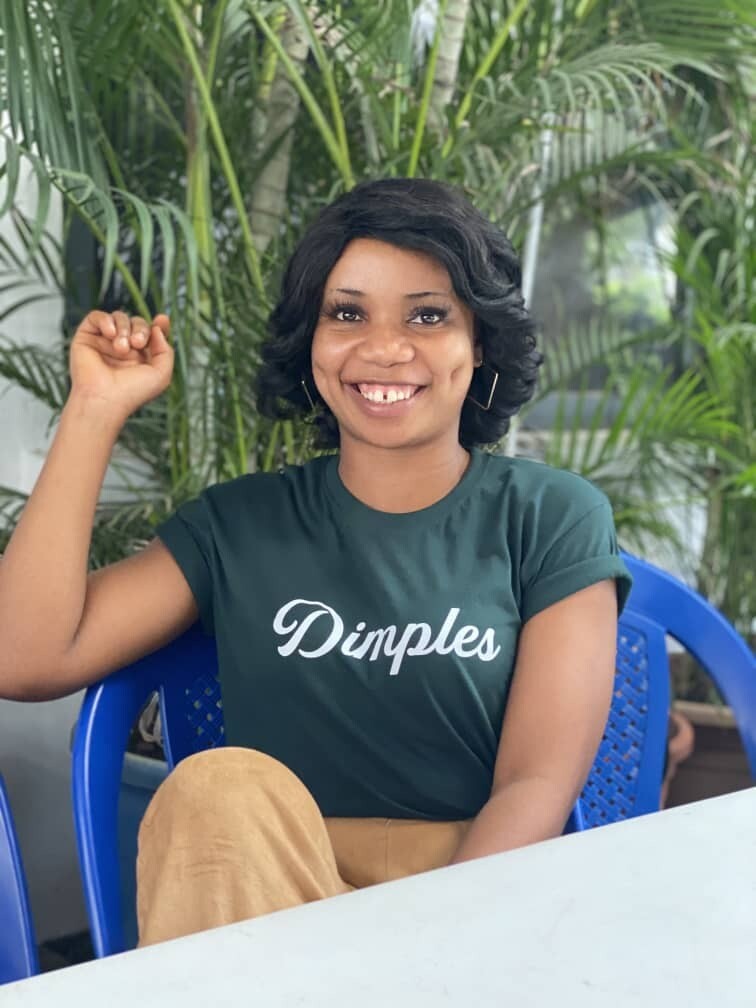 Dimples women T-shirt