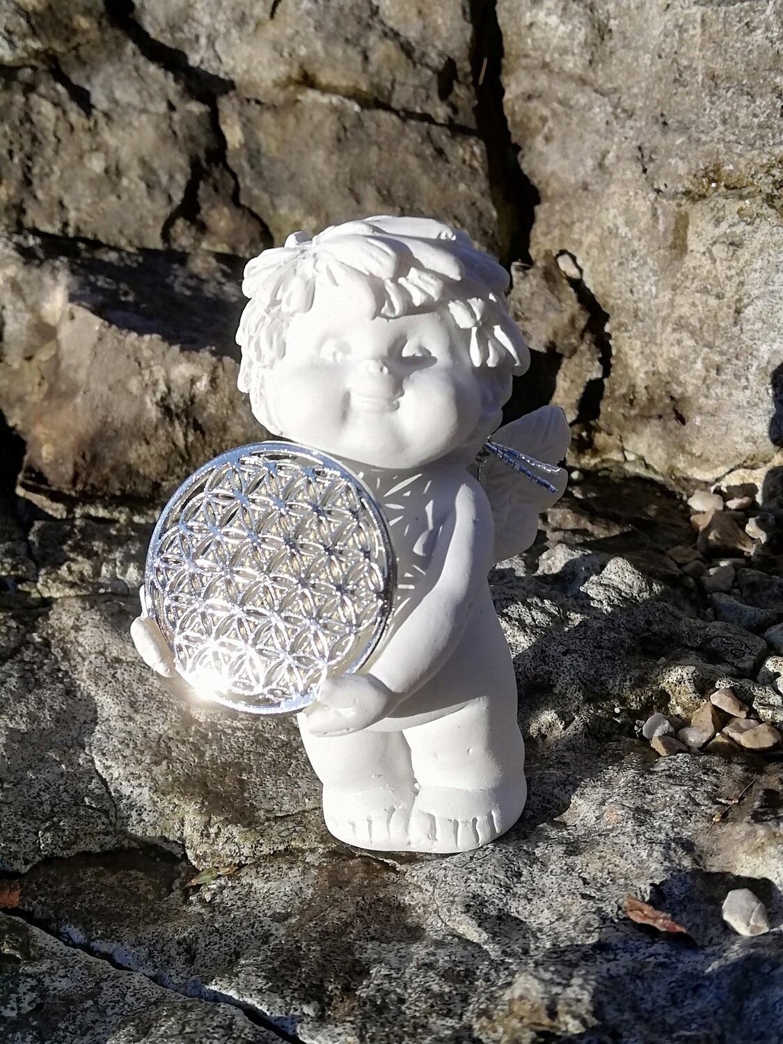 Igor Engel mit Blume des Lebens, silber Igor Engel mit Blume des Lebens, silber
